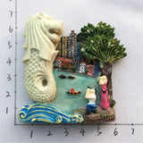 Singapore Fridge Magnet 3D Resin