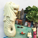 Singapore Fridge Magnet 3D Resin