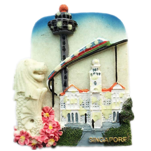 Singapore Fridge Magnet 3D Resin