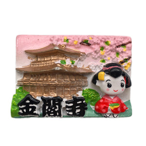 Kinkakuji Temple Kyoto Japan Fridge Magnet 3D Resin