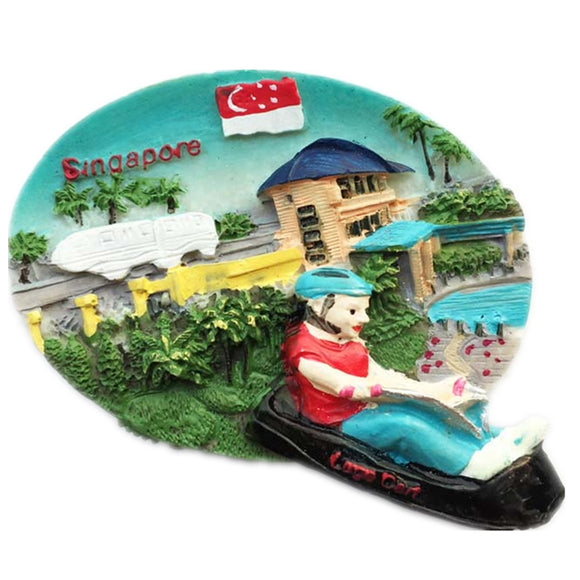 Singapore Fridge Magnet 3D Resin