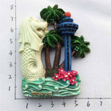 Singapore Fridge Magnet 3D Resin