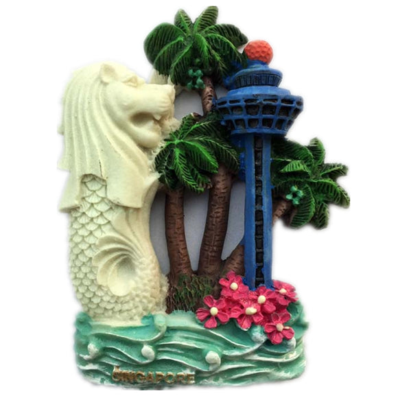 Singapore Fridge Magnet 3D Resin