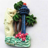 Singapore Fridge Magnet 3D Resin