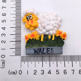 Wales England UK Fridge Magnet 3D Resin