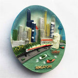 Singapore Fridge Magnet 3D Resin