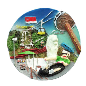 Singapore Fridge Magnet 3D Resin