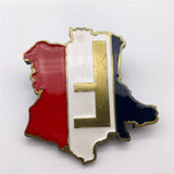 Map France Fridge Magnet Metal Craft