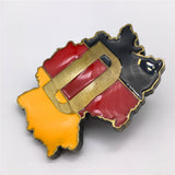 Germany Map Fridge Magnet Metal Craft