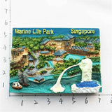 Singapore Fridge Magnet 3D Resin