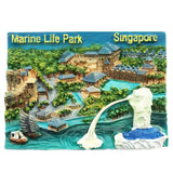 Singapore Fridge Magnet 3D Resin