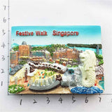 Singapore Fridge Magnet 3D Resin