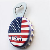 Flag USA America Fridge Magnet Bottle Opener 3D Resin