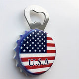 Flag USA America Fridge Magnet Bottle Opener 3D Resin