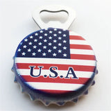 Flag USA America Fridge Magnet Bottle Opener 3D Resin