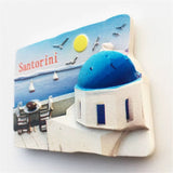 Santorini Greece Fridge Magnet 3D Resin