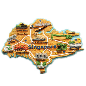 Singapore Fridge Magnet 3D Resin