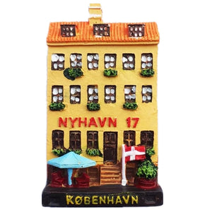 Nyhavn Copenhagen Denmark Fridge Magnet 3D Resin