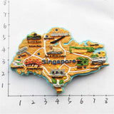 Singapore Fridge Magnet 3D Resin