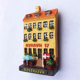 Nyhavn Copenhagen Denmark Fridge Magnet 3D Resin