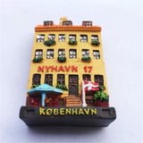 Nyhavn Copenhagen Denmark Fridge Magnet 3D Resin