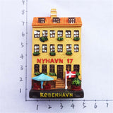 Nyhavn Copenhagen Denmark Fridge Magnet 3D Resin