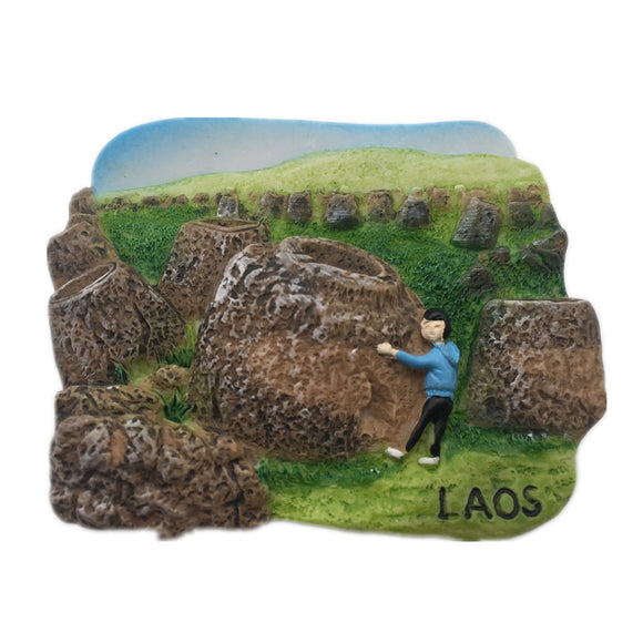 Phonsavan Laos Fridge Magnet 3D Resin