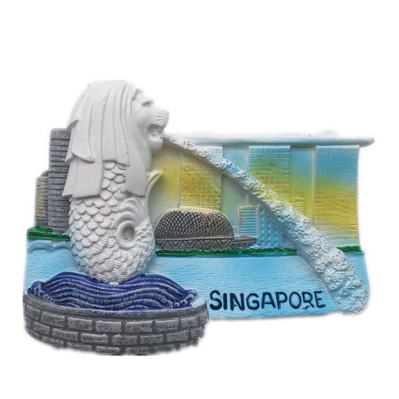 Singapore Fridge Magnet 3D Resin