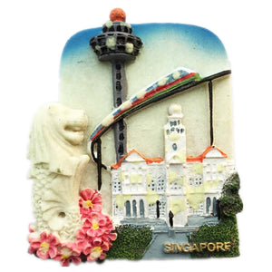 Singapore Fridge Magnet 3D Resin