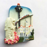 Singapore Fridge Magnet 3D Resin