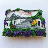 Trulli Italy Fridge Magnet 3D Resin