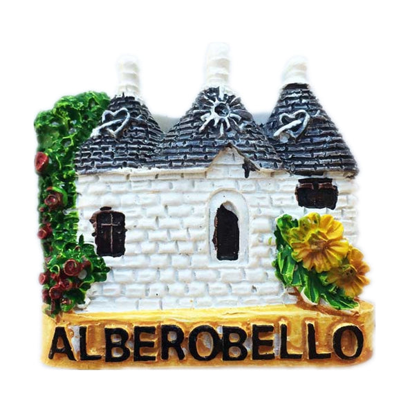 Alberobello Apulia Italy Fridge Magnet 3D Resin