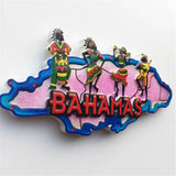 Bahamas Fridge Magnet 3D Resin