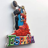 Barcelona Dancing Spain Fridge Magnet 3D Resin