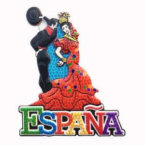 Barcelona Dancing Spain Fridge Magnet 3D Resin