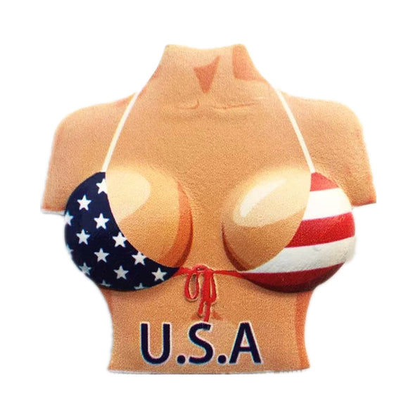 Flag Bikini USA America Fridge Magnet 3D Resin