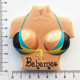 Bikini Bahamas Fridge Magnet 3D Resin