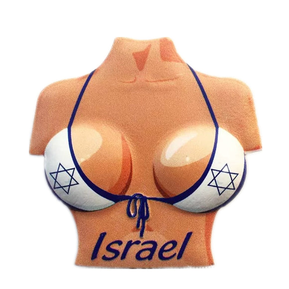 Bikini Flag Israel Fridge Magnet 3D Resin