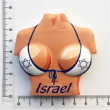 Bikini Flag Israel Fridge Magnet 3D Resin