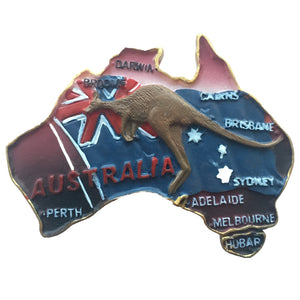 Map Australia Fridge Magnet 3D Resin