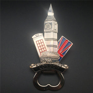 London England UK Fridge Magnet Bottle Opener Metal Craft