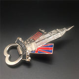 London England UK Fridge Magnet Bottle Opener Metal Craft