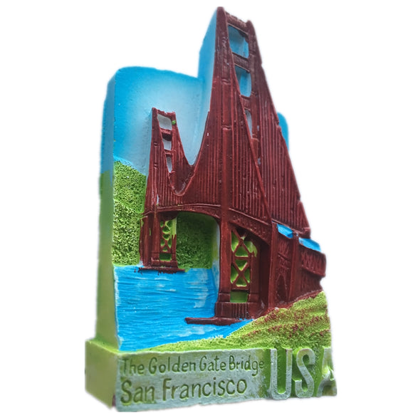 Golden Bridge San Francisco USA America Fridge Magnet 3D Resin