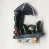 Nessie England UK Fridge Magnet 3D Resin