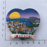 Malaga Spain Fridge Magnet 3D Resin