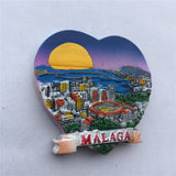 Malaga Spain Fridge Magnet 3D Resin