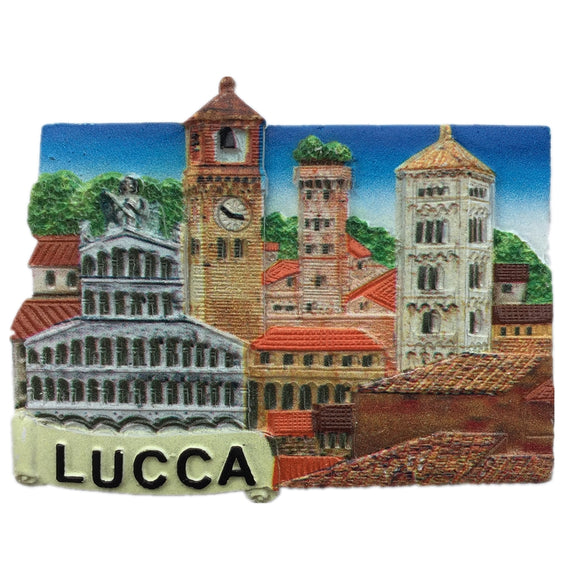 Lucca Italy Fridge Magnet 3D Resin