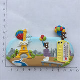 Pairs France Fridge Magnet 3D Resin