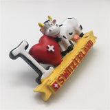 Cow Switzerland Fridge Magnet 3D Resin