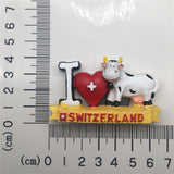 Cow Switzerland Fridge Magnet 3D Resin